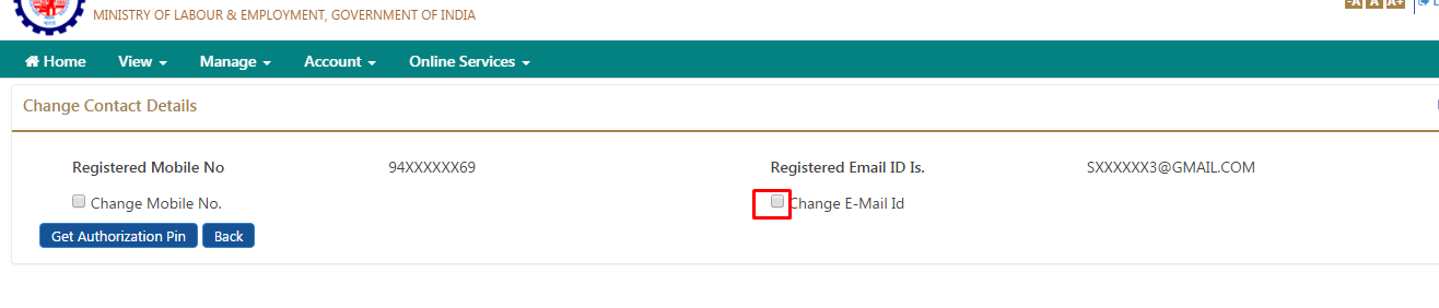 Changing Email Address in EPF - UAN Portal