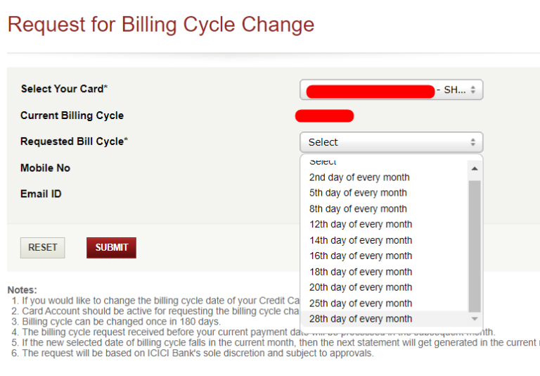 how-to-change-billing-cycle-of-icici-credit-card